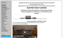 Desktop Screenshot of elektro-wolf-leipzig.de